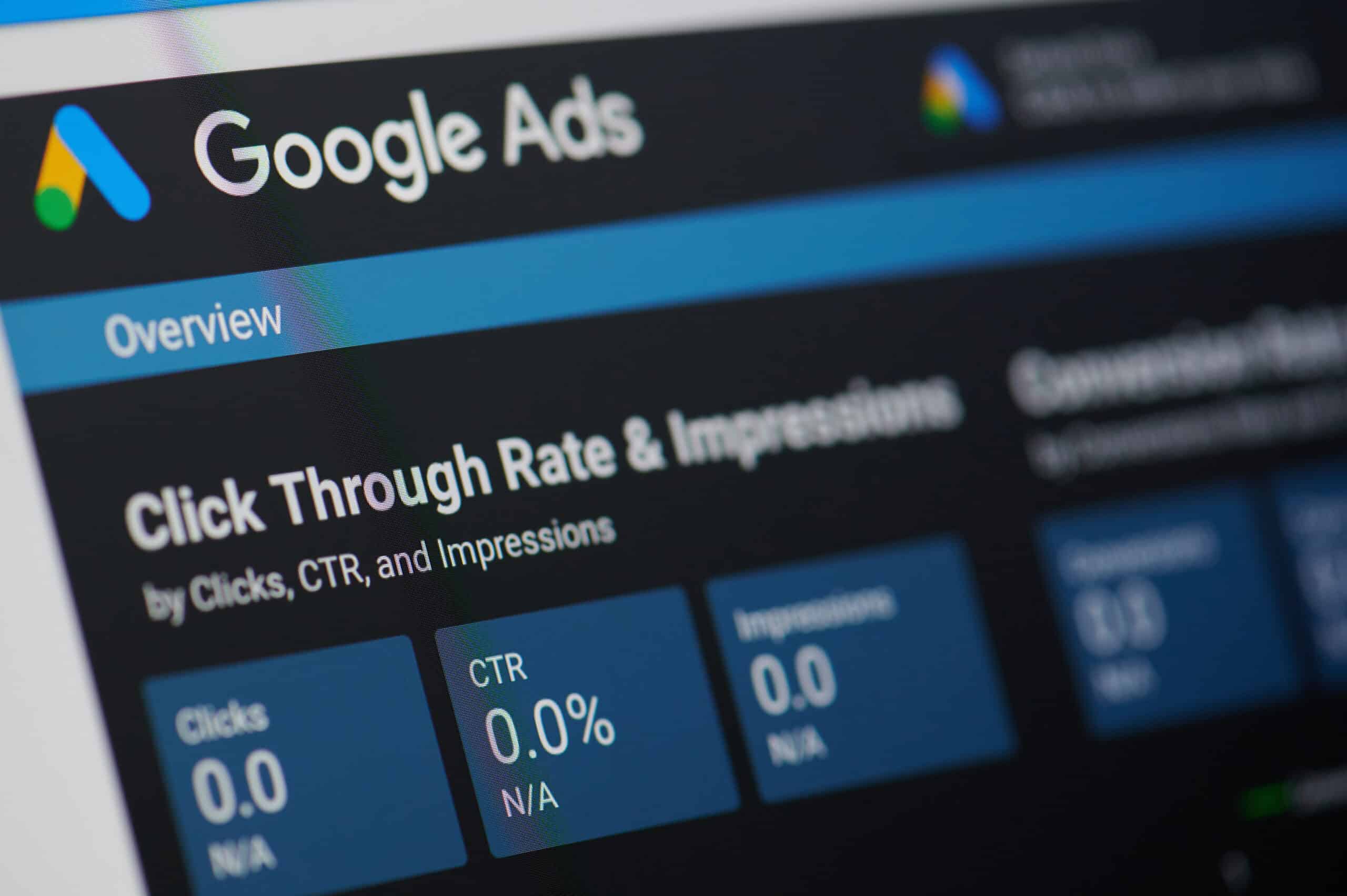 Best Practices for Google Ads - Google ads menu