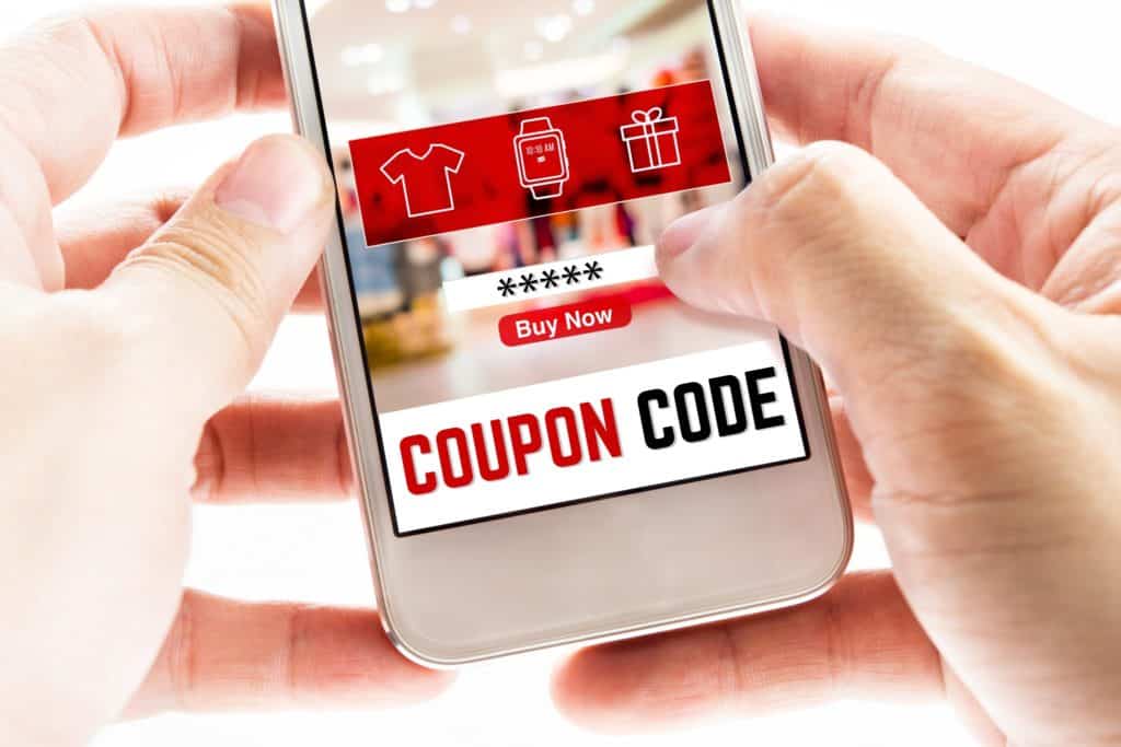 A digital coupon on a cell phone